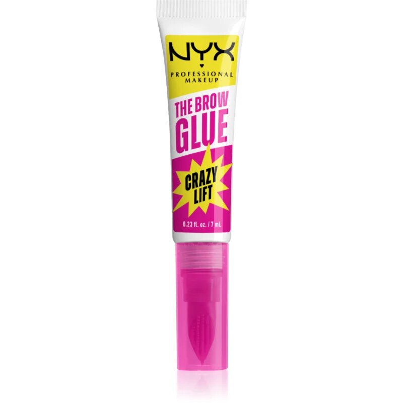 NYX Professional Makeup The Brow Glue Crazy Lift hosszantartó szemöldök gél 7 ml