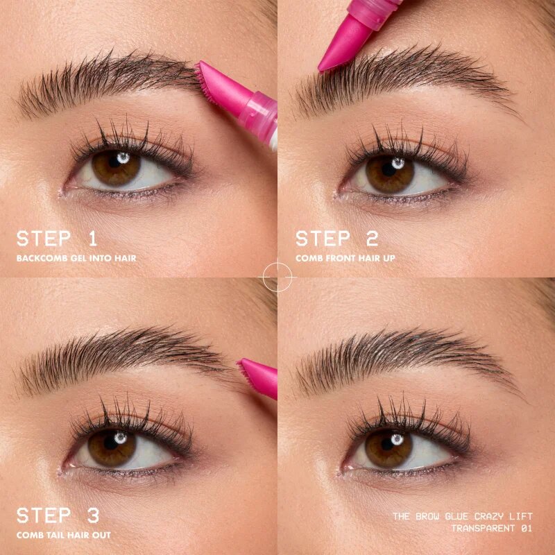 NYX Professional Makeup The Brow Glue Crazy Lift hosszantartó szemöldök gél 7 ml