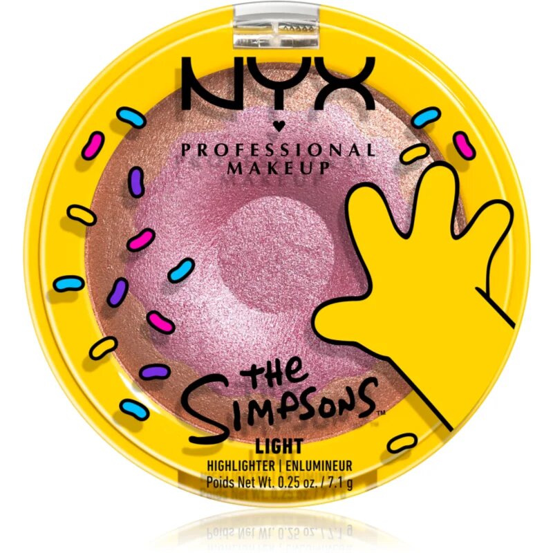 NYX Professional Makeup The Simpsons Highlighter highlighter árnyalat Donut Mind If I Do 7.1 g