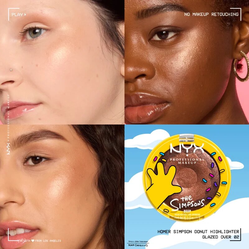 NYX Professional Makeup The Simpsons Highlighter highlighter árnyalat Glazed Over 7.1 g