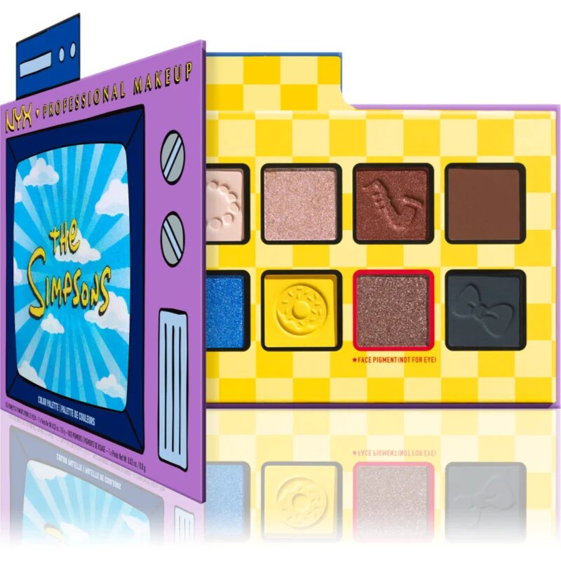 NYX Professional Makeup The Simpsons szemhéjfesték paletta 1 db