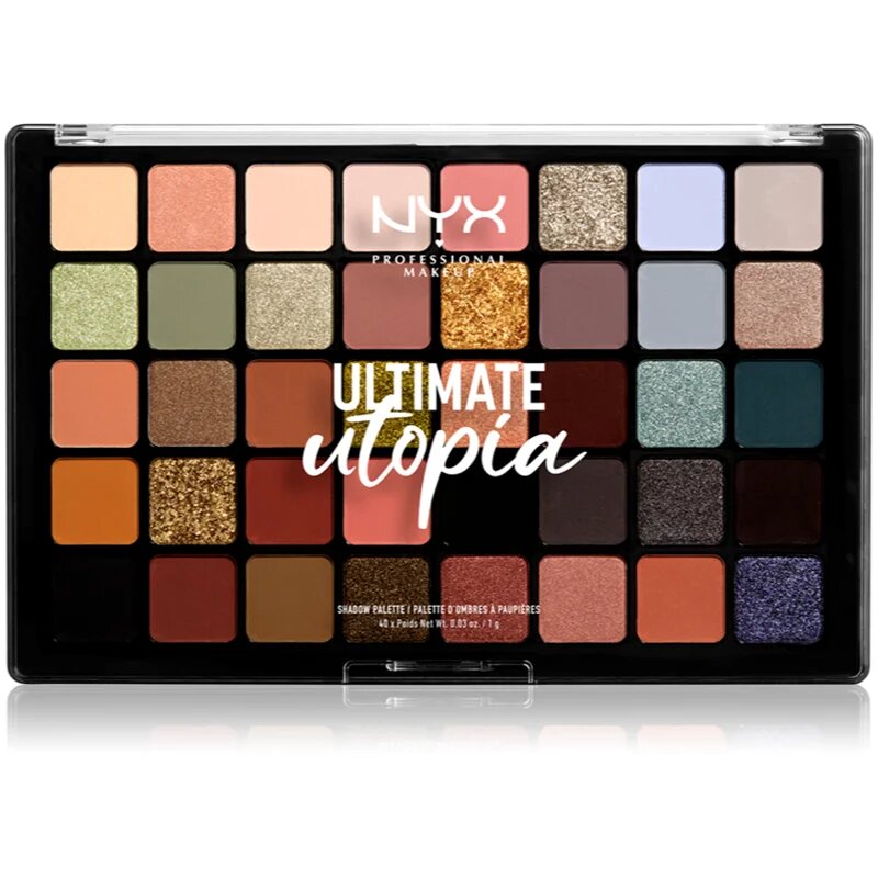 NYX Professional Makeup Ultimate Utopia szemhéjfesték paletta 40 x 1 g