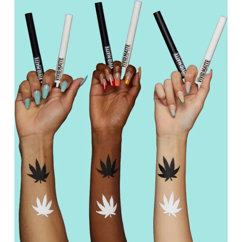 NYX Professional Makeup Vivid Matte szemhéjtus matt hatással árnyalat Black 2 ml