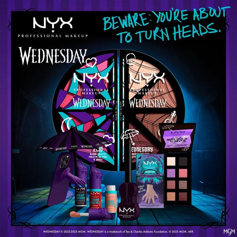 NYX Professional Makeup Wednesday Cello Liquid Liner szemceruza árnyalat 01 Purple 2 ml