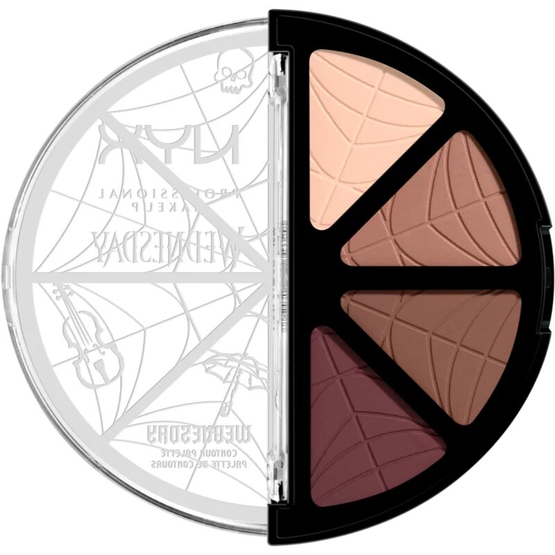 NYX Professional Makeup Wednesday Contour Palette Púderes highlight és kontúr paletta 4x2.88 g