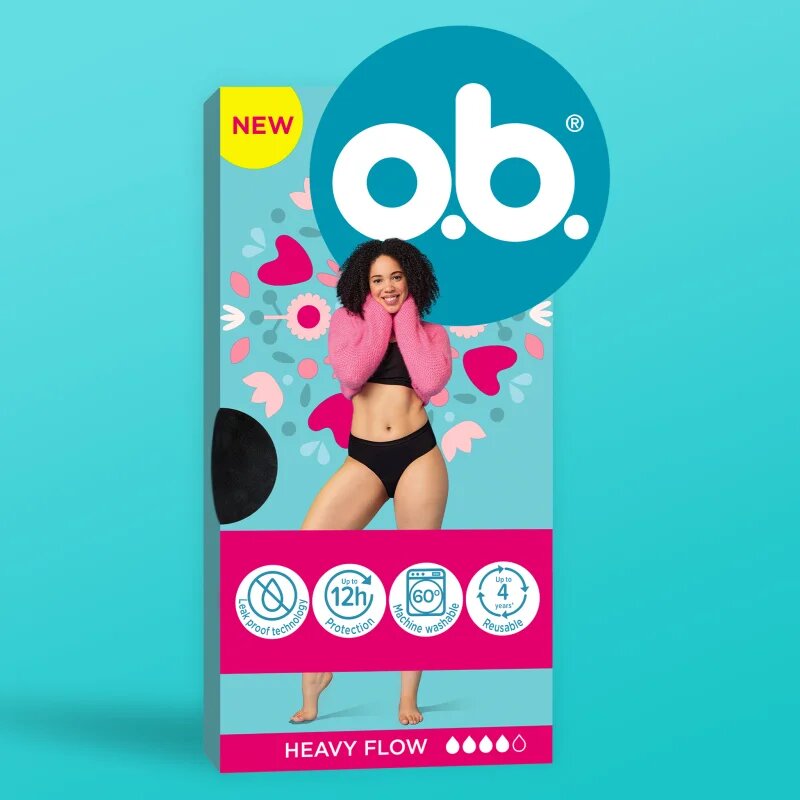 o.b. Classic menstruációs női alsó erős vérzéshez méret M/L 1 db