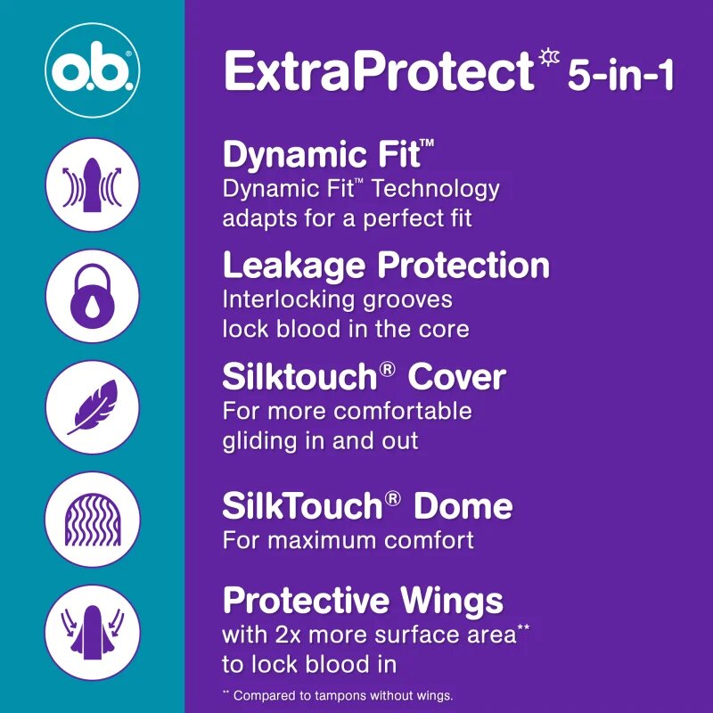 o.b. Extra Protect Super tamponok 16 db