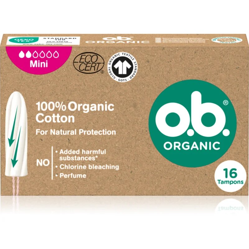 o.b. Organic Mini tamponok 16 db