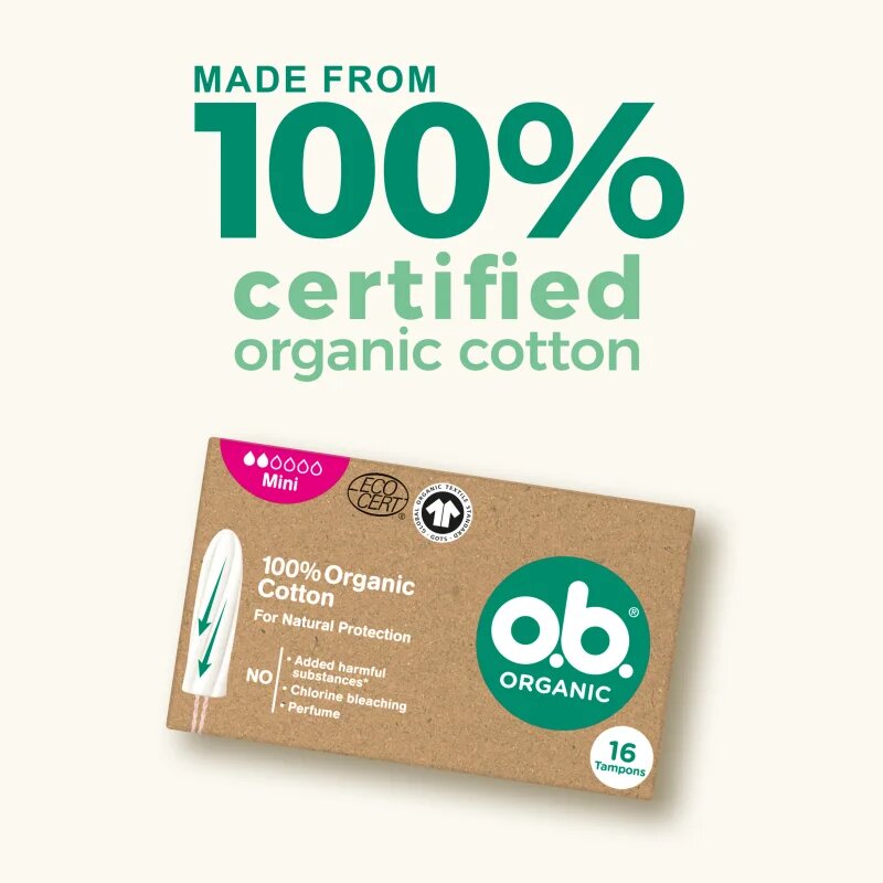 o.b. Organic Mini tamponok 16 db