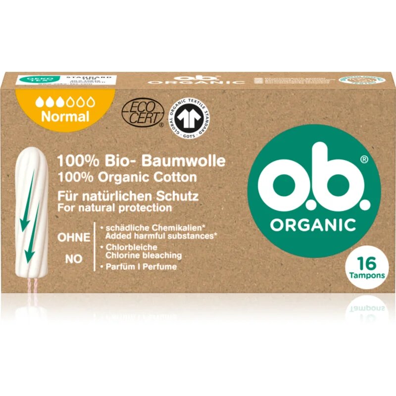 o.b. Organic Normal tamponok 16 db