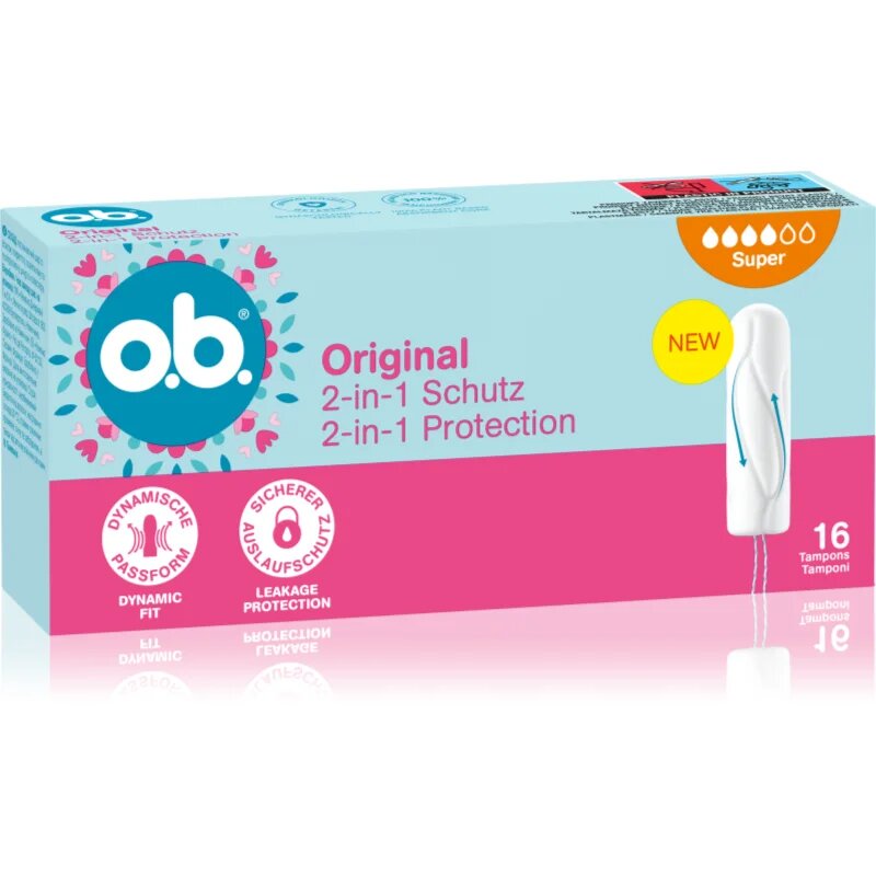 o.b. Original Super tamponok erős vérzéshez 16 db