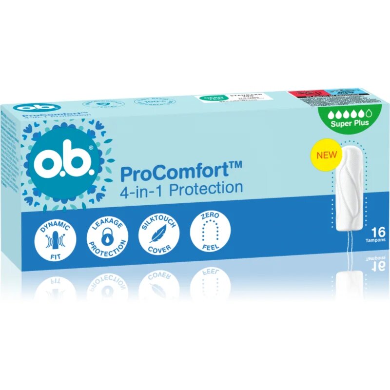 o.b. Pro Comfort Super Plus tamponok erős vérzéshez 16 db