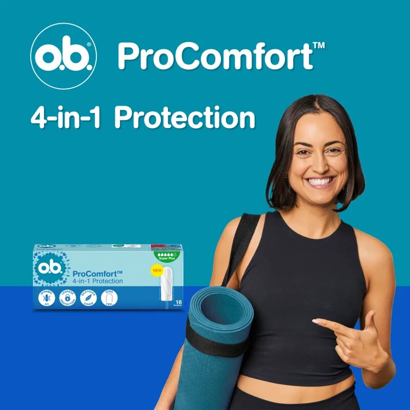 o.b. Pro Comfort Super Plus tamponok erős vérzéshez 16 db