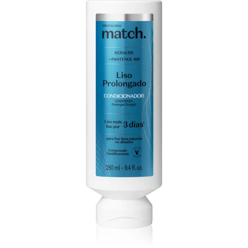 oBoticário Match. Liso Prolongado hidratáló kondicionáló 280 ml