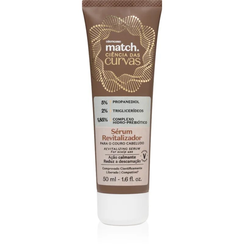 oBoticário Match. Science of Curves revitalizáló szérum fejbőrre 50 ml
