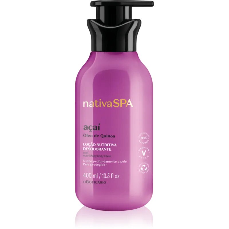 oBoticário Nativa SPA Acai hidratáló testápoló tej 400 ml