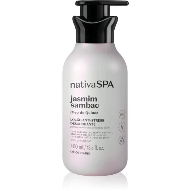 oBoticário Nativa SPA Jasmim Sambac nyugtató testápoló tej 400 ml