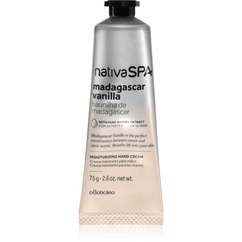 oBoticário Nativa SPA Madagascar Vanilla kézkrém 75 g