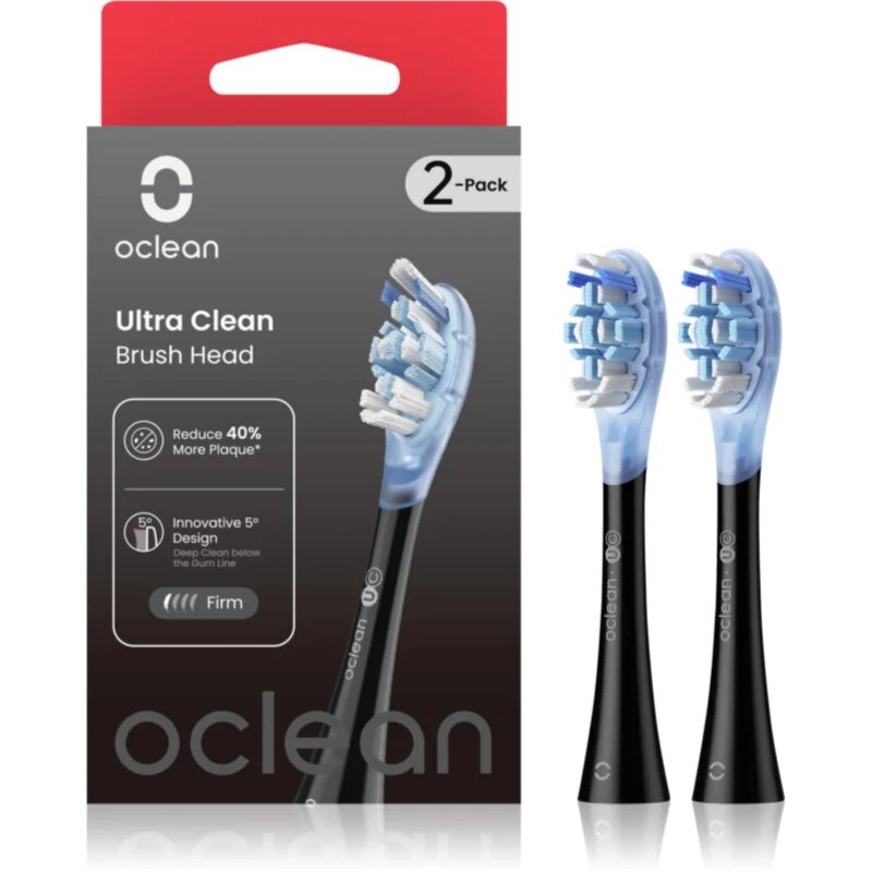 Oclean Ultra Clean UC02 tartalék kefék Fekete 2 db
