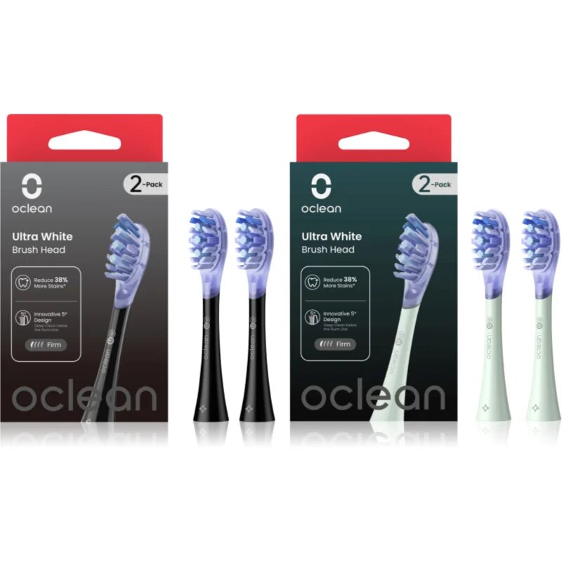 Oclean Ultra White Set csere fejek a fogkeféhez Black & Green