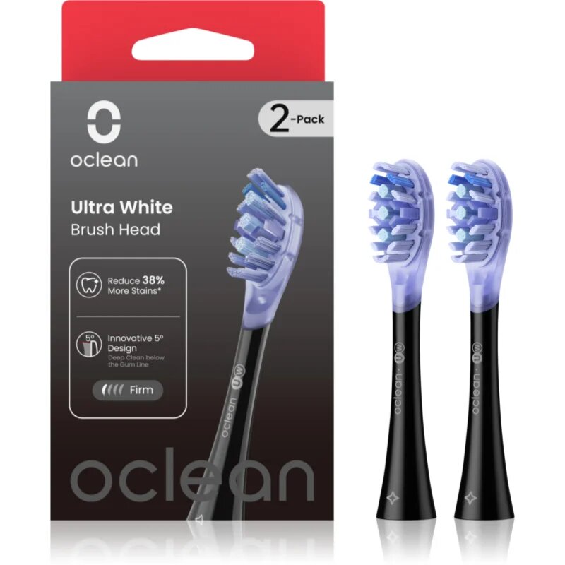 Oclean Ultra White UW02 tartalék kefék Black 2 db