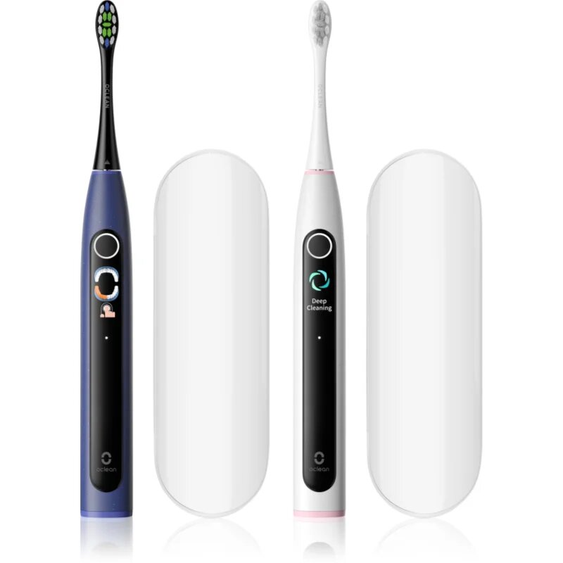 Oclean X Lite Set Duo pack sonic fogkefe dupla csomagolás utazó tokkal Dark Blue+Grey
