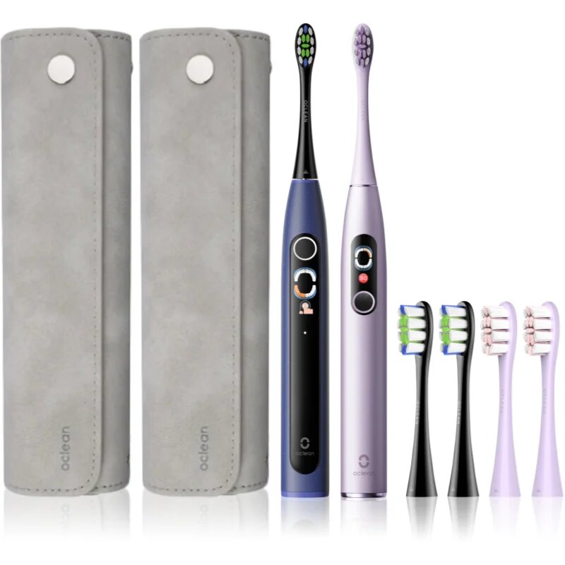 Oclean X Pro Digital Set fogápoló szett Purple & Dark Blue