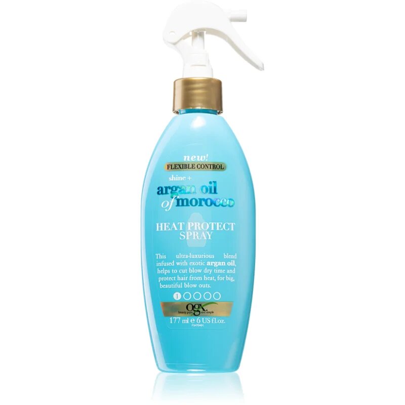 OGX Argan Oil Of Morocco védőspray a haj gyors kifújásához 177 ml