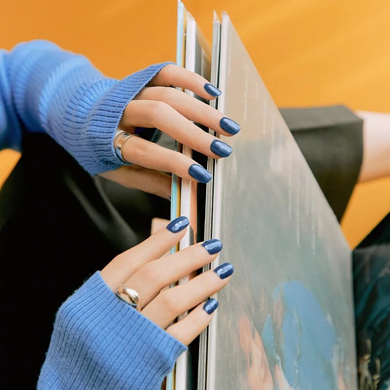 OHORA Gel Nail Sticker N Cream Indigo körömmatrica árnyalat NB-071 1 db