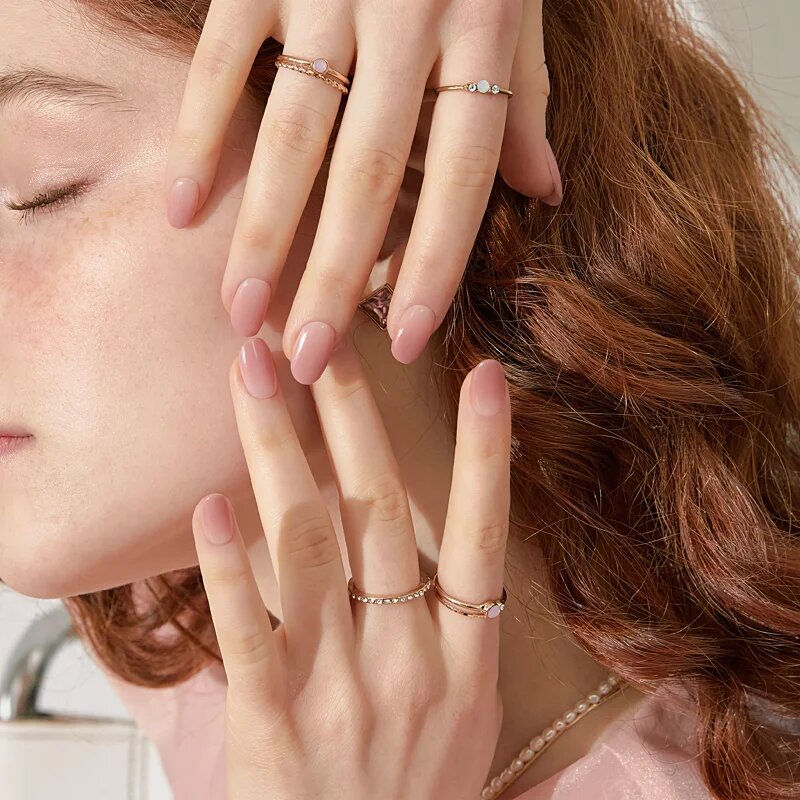 OHORA Gel Nail Sticker N Milk Rose körömmatrica árnyalat ND-173 1 db