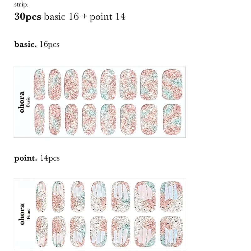 OHORA Gel Nail Sticker N Newtro no.1 körömmatrica árnyalat ND-097 1 db