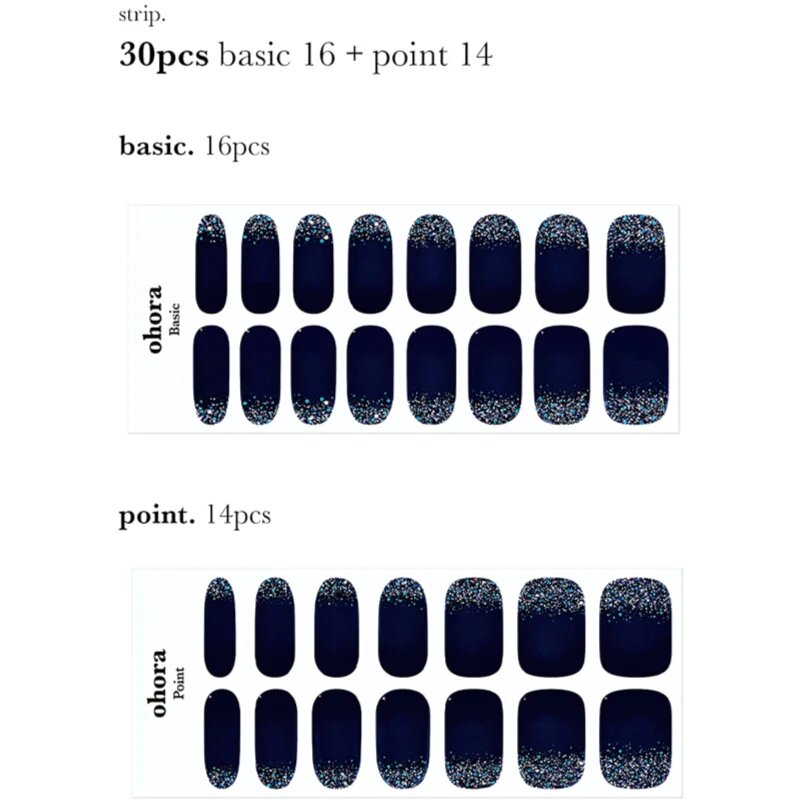 OHORA Gel Nail Sticker N Polaris körömmatrica árnyalat ND-098 1 db