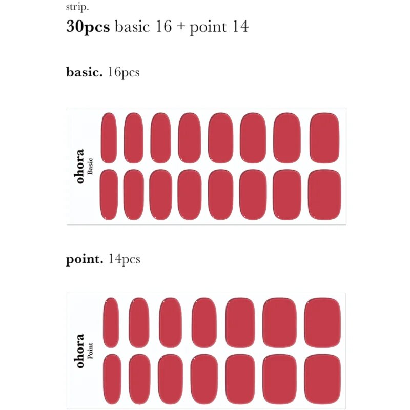 OHORA Gel Nail Sticker N Tint Brick körömmatrica árnyalat NB-067 1 db