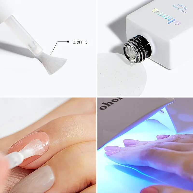 OHORA Pro Glossy Top Gel fedő körömlakk a tündöklő fényért 10 ml