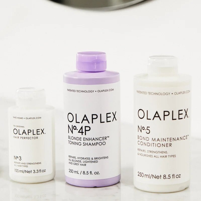 Olaplex N°4P Blond Enhancer Toning Shampoo lila tonizáló sampon semlegesíti a sárgás tónusokat 250 ml