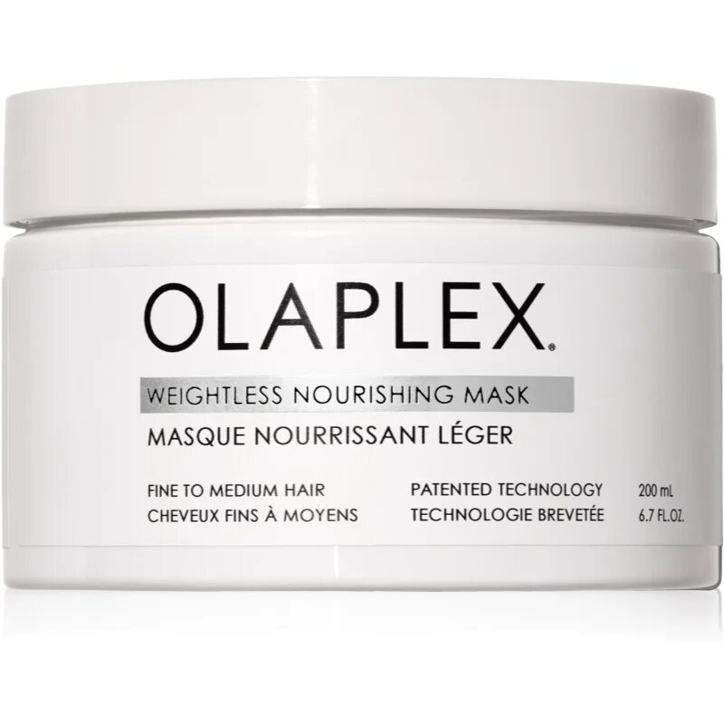 Olaplex Weightless Nourishing Mask haj maszk vékonyszálú és normál hajra 200 ml