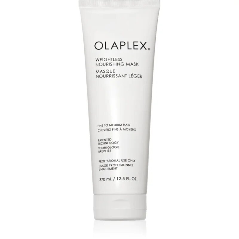 Olaplex Weightless Nourishing Mask haj maszk vékonyszálú és normál hajra 370 ml