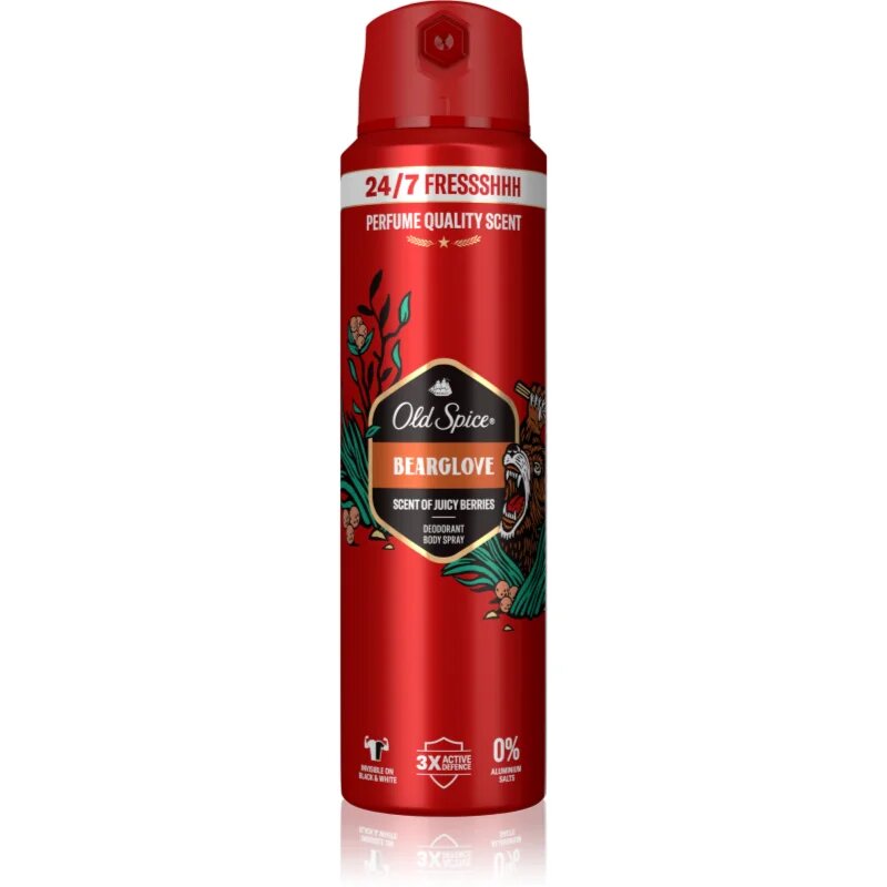 Old Spice Bearglove frissítő spray dezodor 200 ml