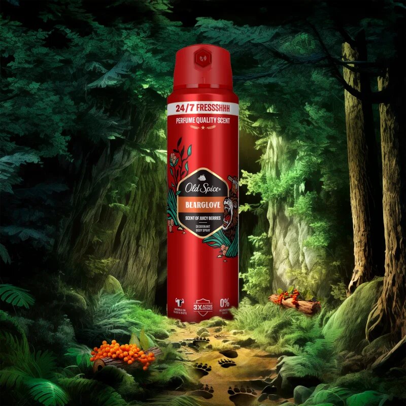 Old Spice Bearglove frissítő spray dezodor 200 ml