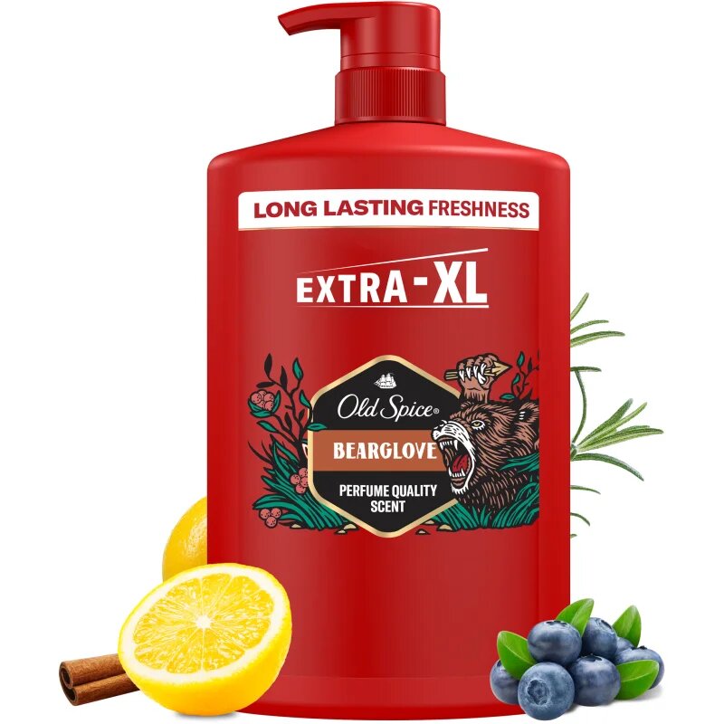 Old Spice Bearglove tusfürdő gél testre és hajra 1000 ml