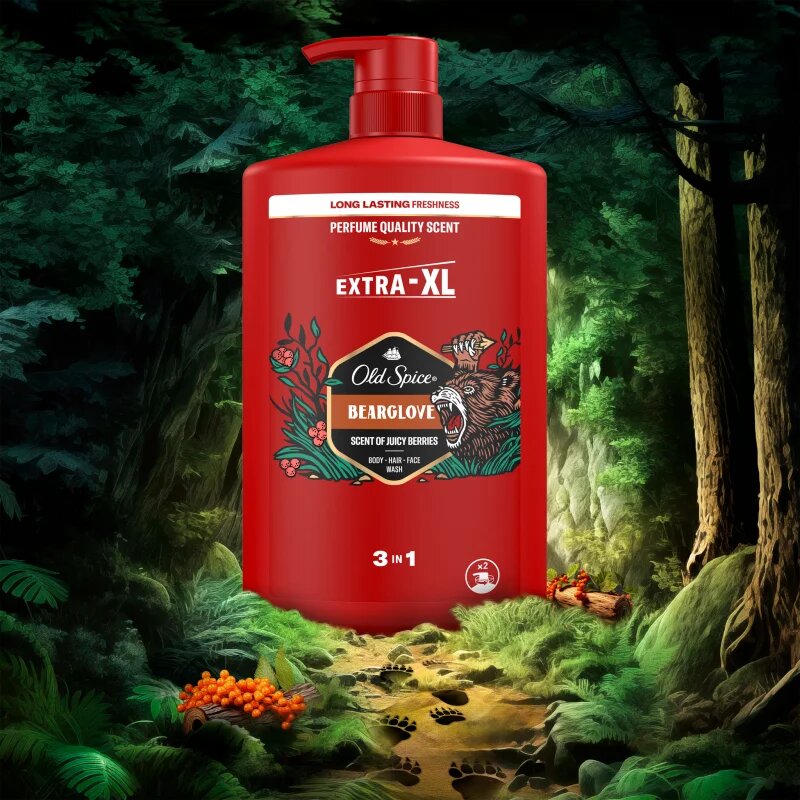 Old Spice Bearglove tusfürdő gél testre és hajra 1000 ml