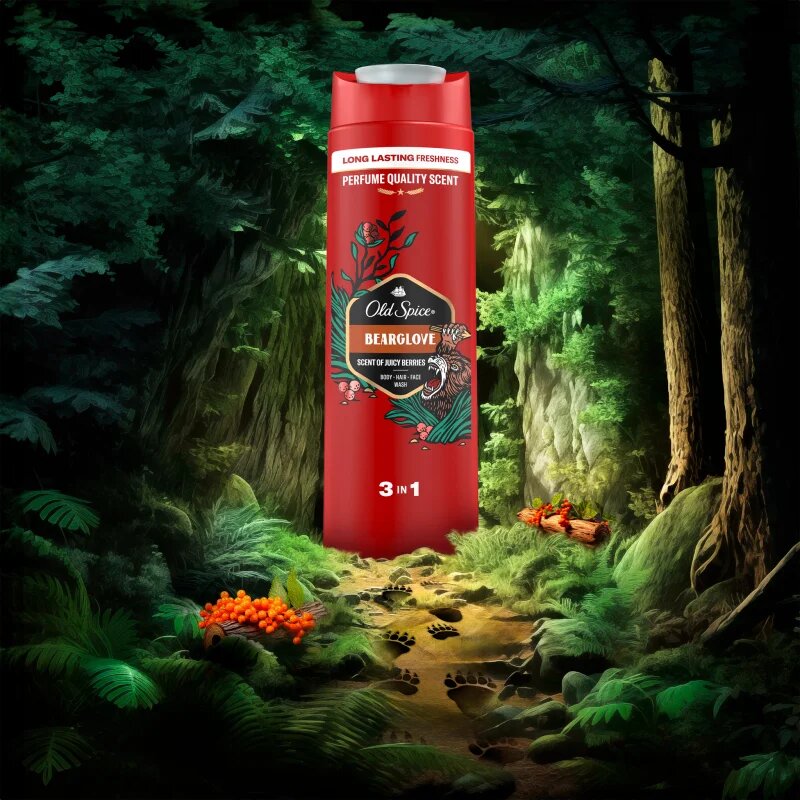 Old Spice Bearglove tusfürdő gél testre és hajra 400 ml