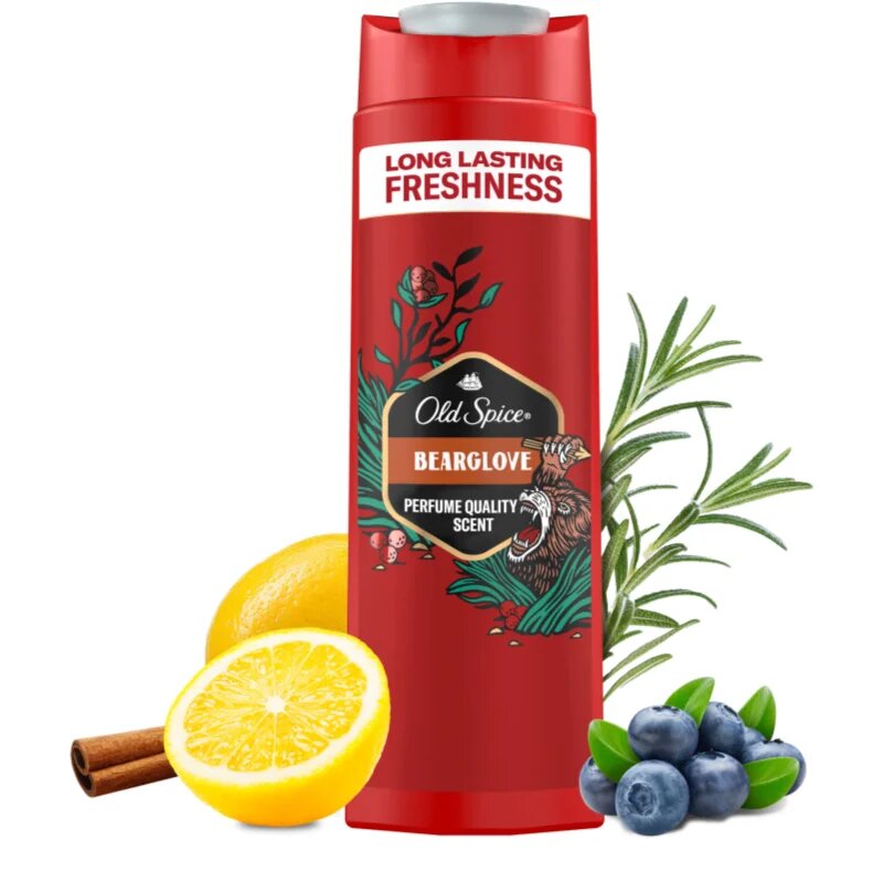 Old Spice Bearglove tusfürdő gél testre és hajra 400 ml
