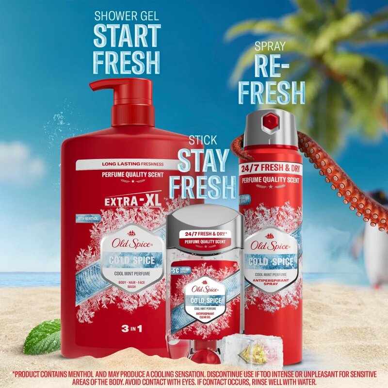 Old Spice C tusfürdő gél 3 az 1-ben uraknak 1000 ml