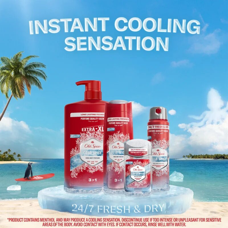 Old Spice C tusfürdő gél 3 az 1-ben uraknak 400 ml