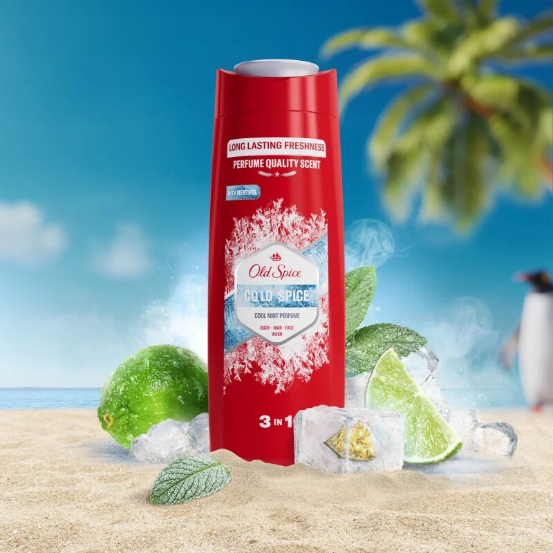 Old Spice C tusfürdő gél 3 az 1-ben uraknak 400 ml