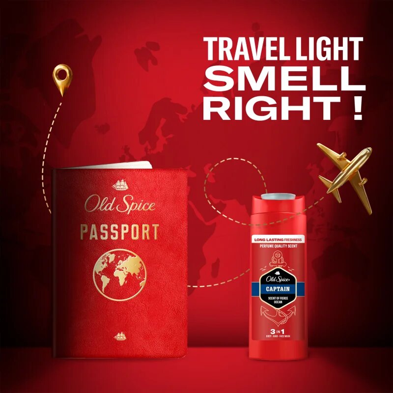 Old Spice Captain fürdőgél férfiaknak 90 ml