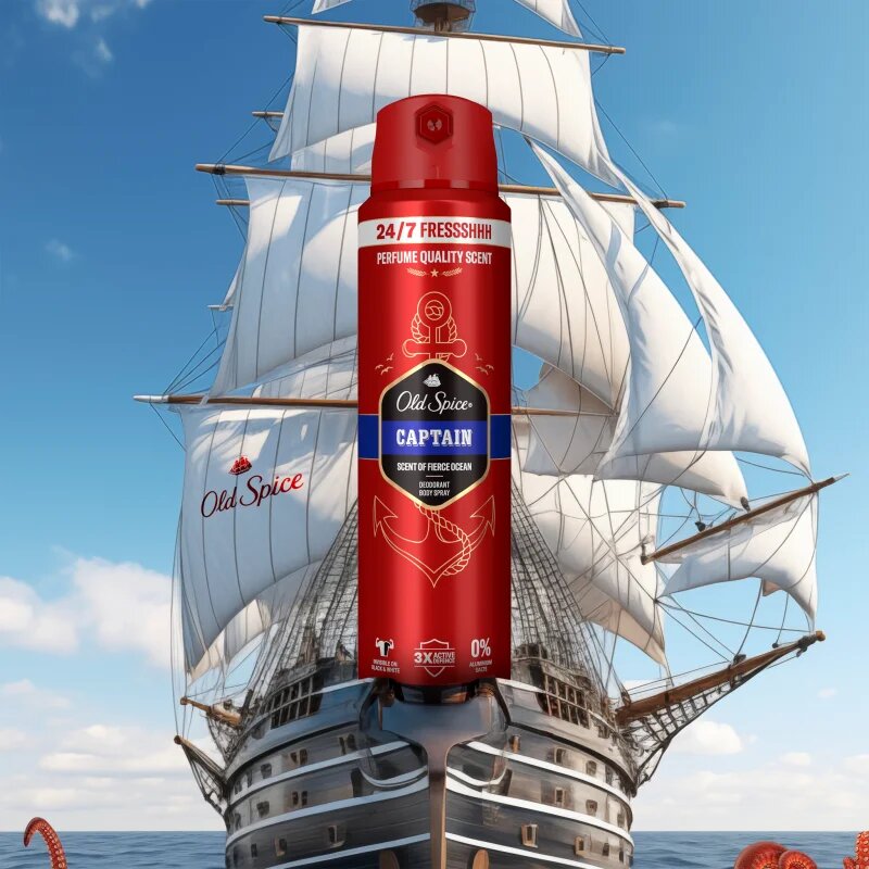 Old Spice Captain spray dezodor 200 ml