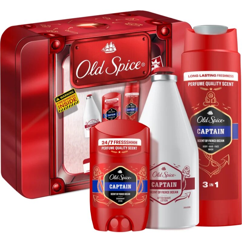 Old Spice Captain Tin Box ajándékszett