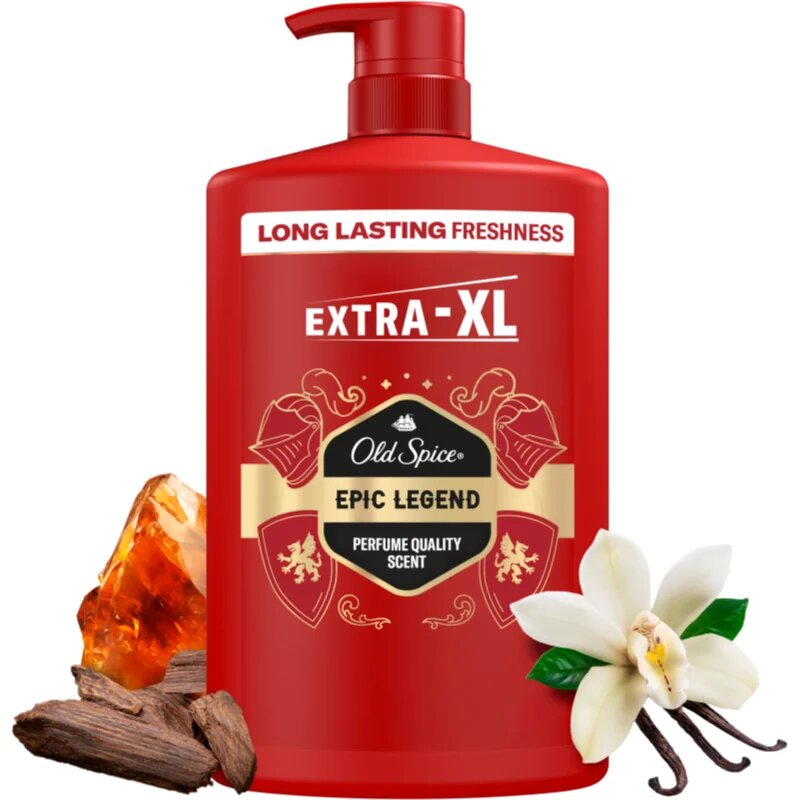 Old Spice Epic Legend tusfürdő gél arcra testre és hajra uraknak 1000 ml
